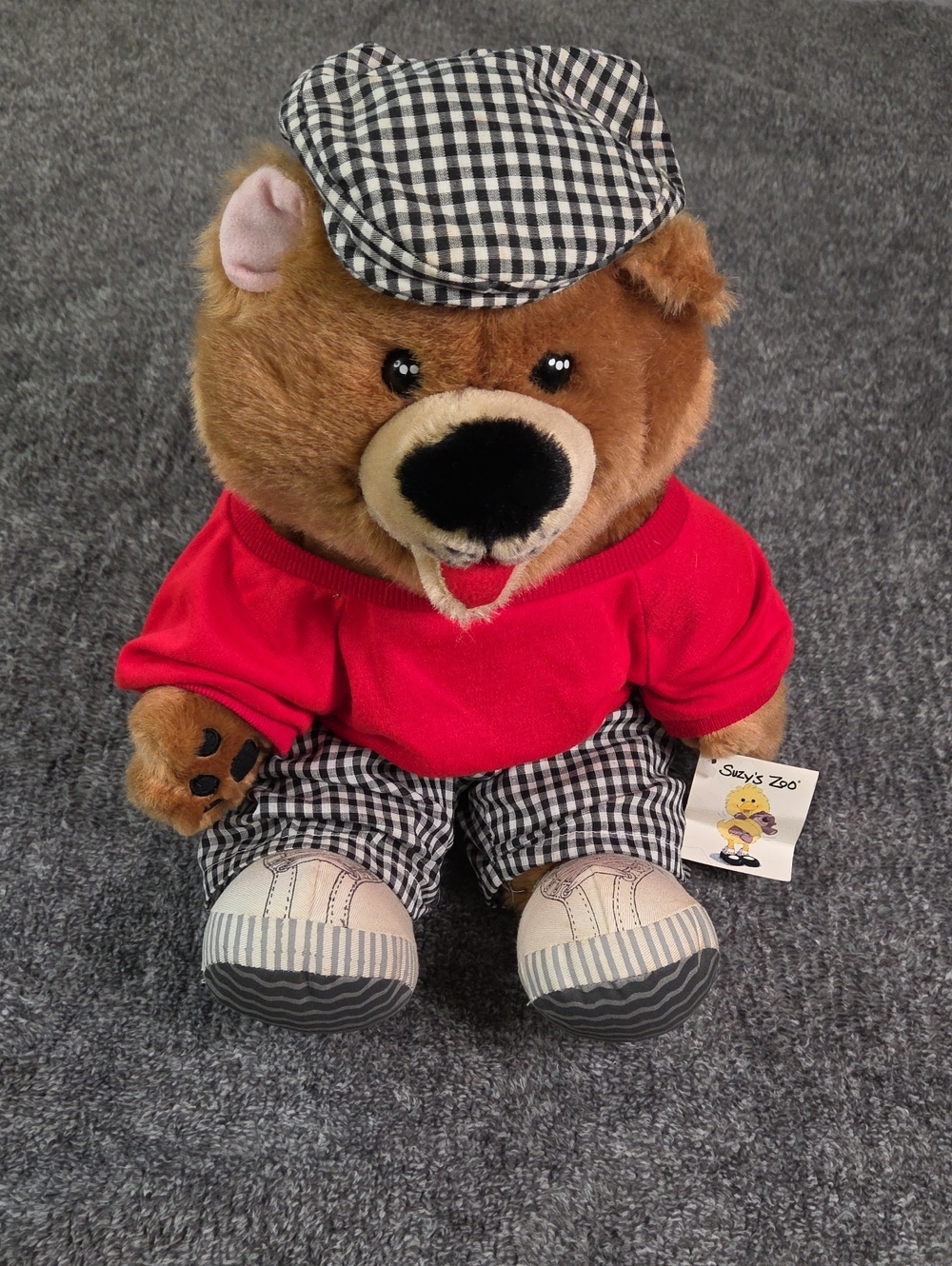 Vtg Suzy's Zoo Hugo Bear Plush Ganz 16" Stuffed Animal NWT